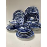 A good collection of Spode Italian, Varying dates.