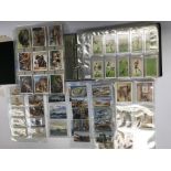 A collection of cigarette cards including Ogdens f