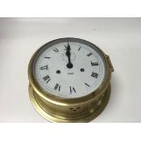 Brass ship clock