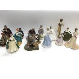 Collection of various figurines with the majority