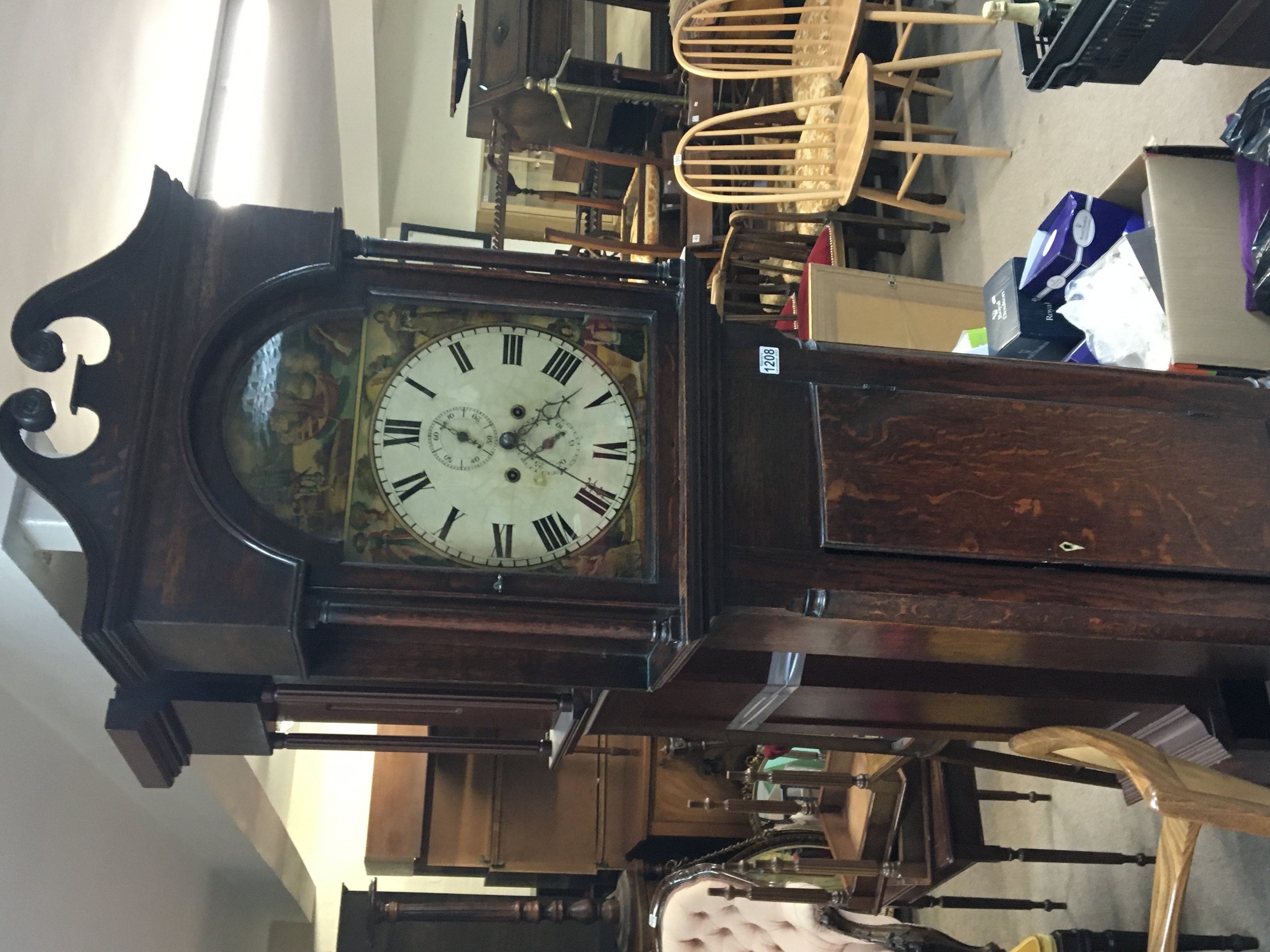 An Early Victorian provincial long case clock eigh - Image 2 of 3