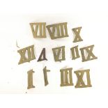 Cast Metal Roman numerals possibly to be from a cl
