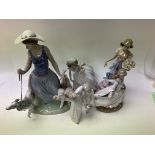 6 Lladro porcelain figures