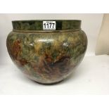 A large Royal Doulton stoneware jardiniere decorat