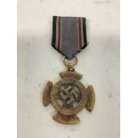 WW2 German 1St Class Luftschutz Medal - A hard to