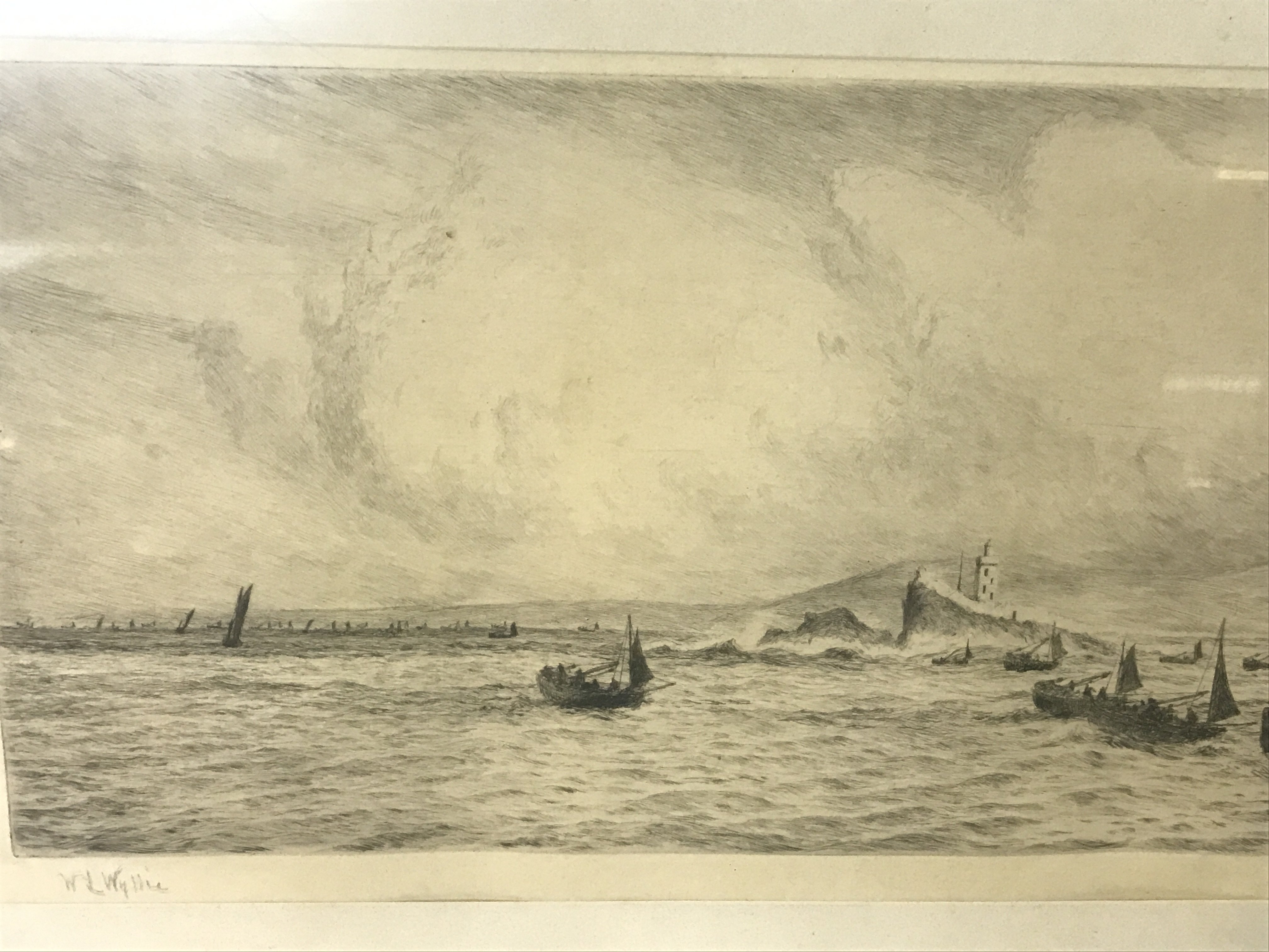 Two framed etchings by William Lionel Wyllie RA (1 - Image 6 of 7