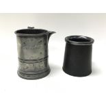 Tankards including a pewter & ceramic tankard