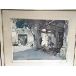 A framed and glazed signed Russell Flint print dep