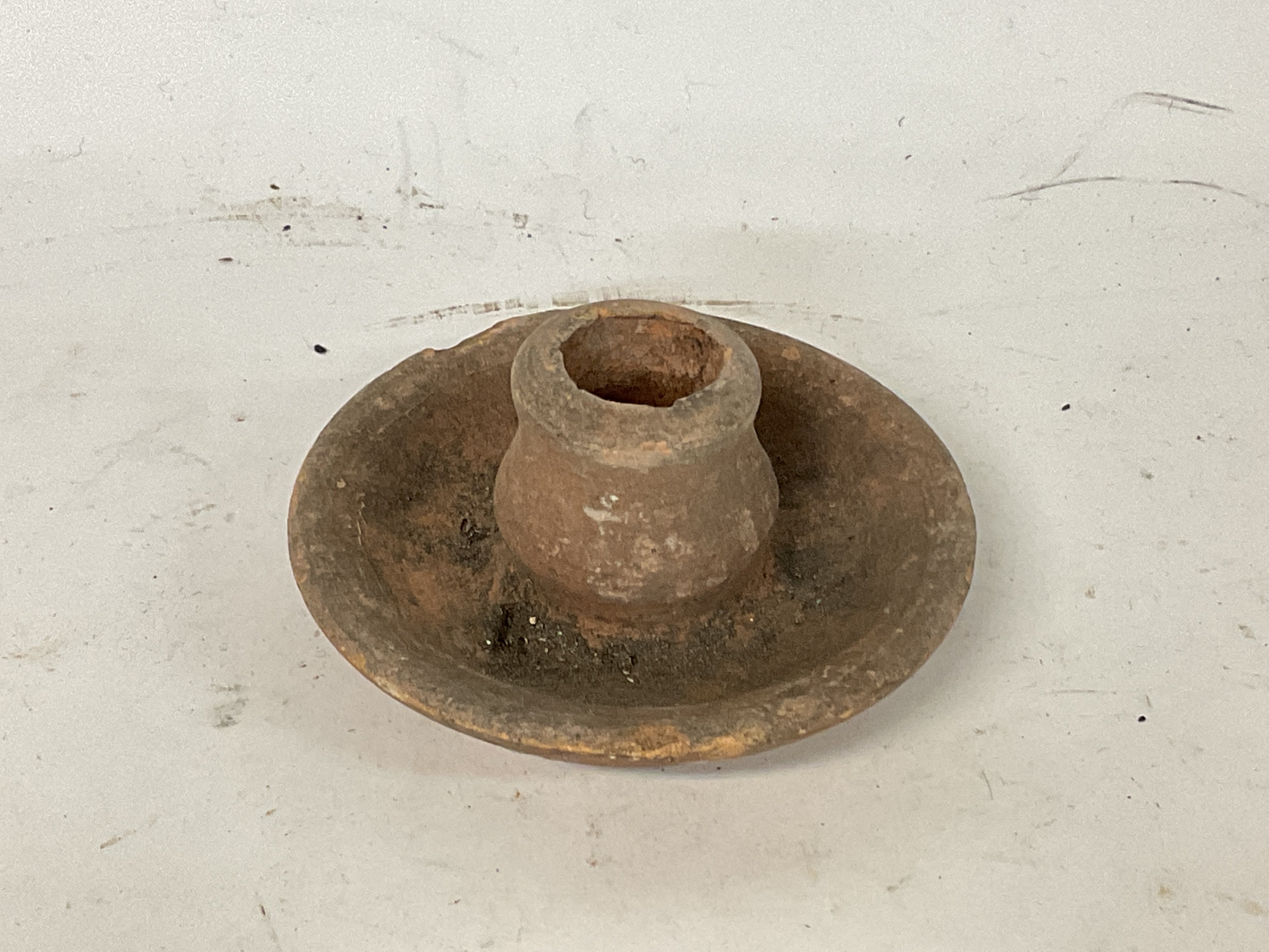 WW1 German Tunnel Candle Light Holder. Found in a