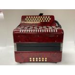 A Cased accordion