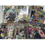 A collection of marvel comics.