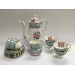 A Royal Albert 15 piece coffee set in Enchantment