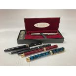 Pens including a boxed Parker 75