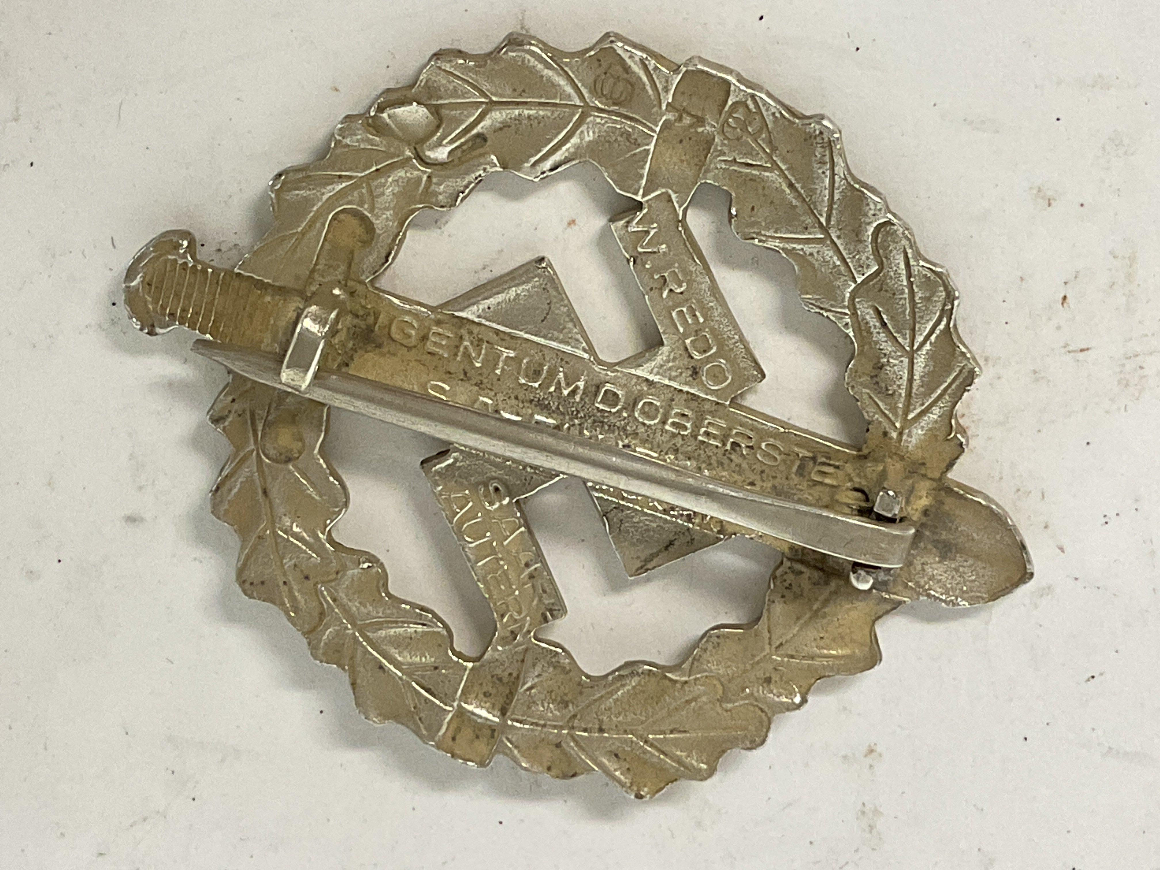 WW2 German Silver Grade SA Sports Badge. - Bild 2 aus 2