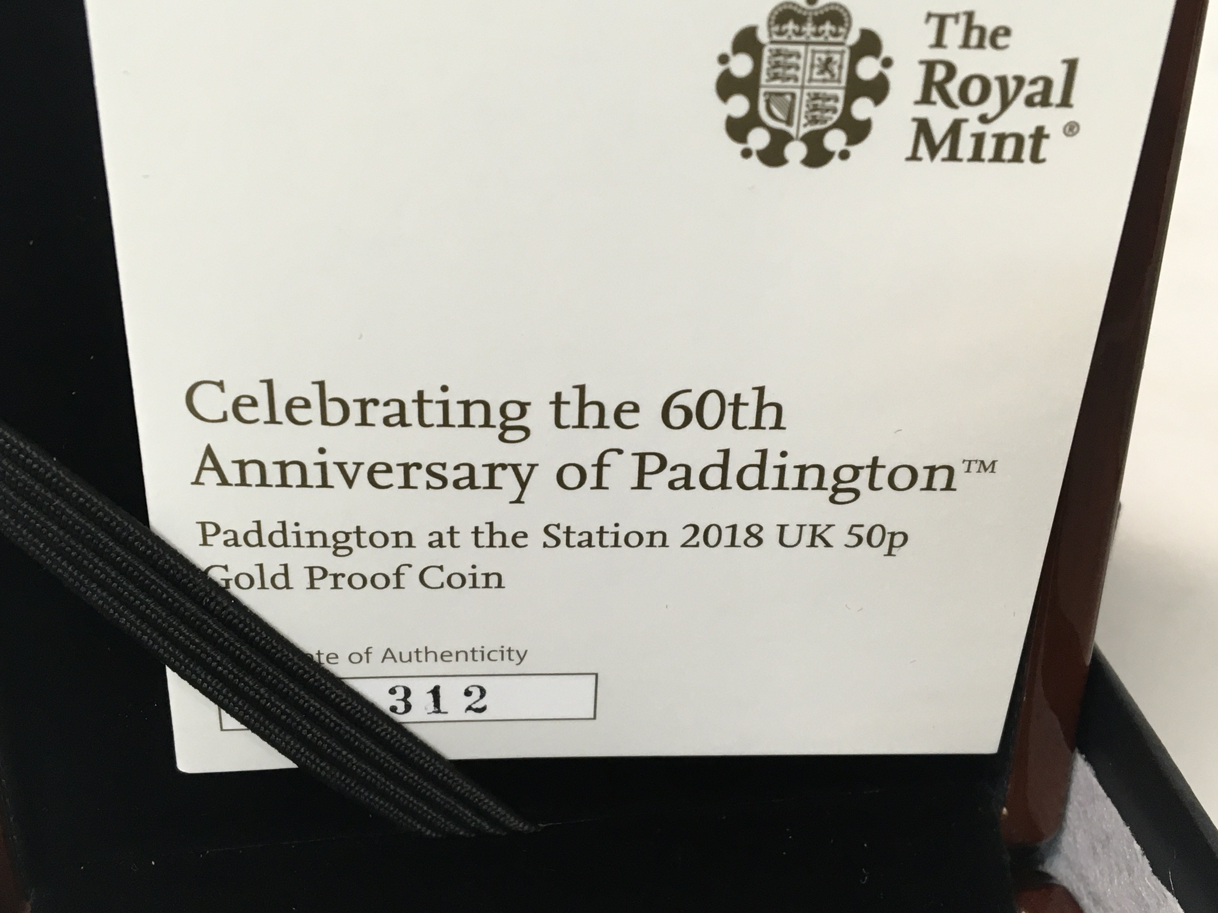 A 50 p gold proof 2018 gold proof coin Paddington - Image 2 of 3