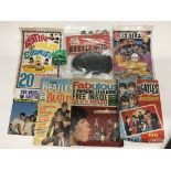 A box of Beatles related memorabilia and other 196