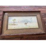 A framed watercolour painting signed H.A Linton. 6