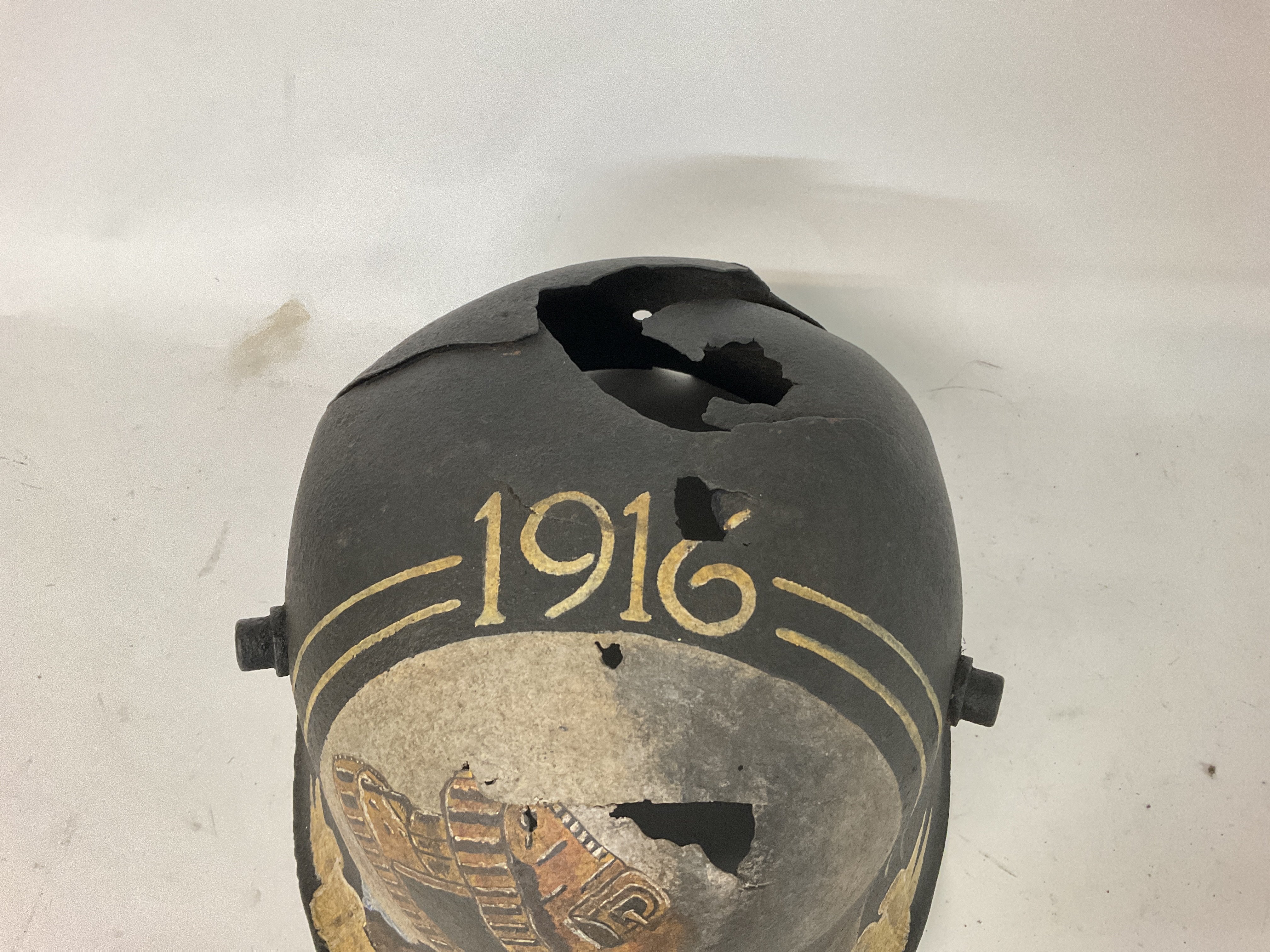 WW1 German M16 Stahlhelm found on the Somme. With - Bild 2 aus 4