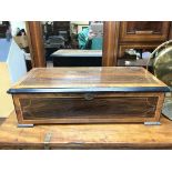 Victorian rosewood music box, approximately 58x16c