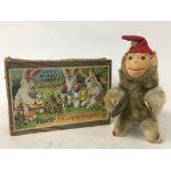 Vintage boxed Jolly monkey