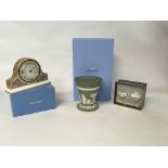 A collection of Wedgwood pieces with royal Derby m