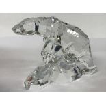 A boxed Swarovski Polar bear