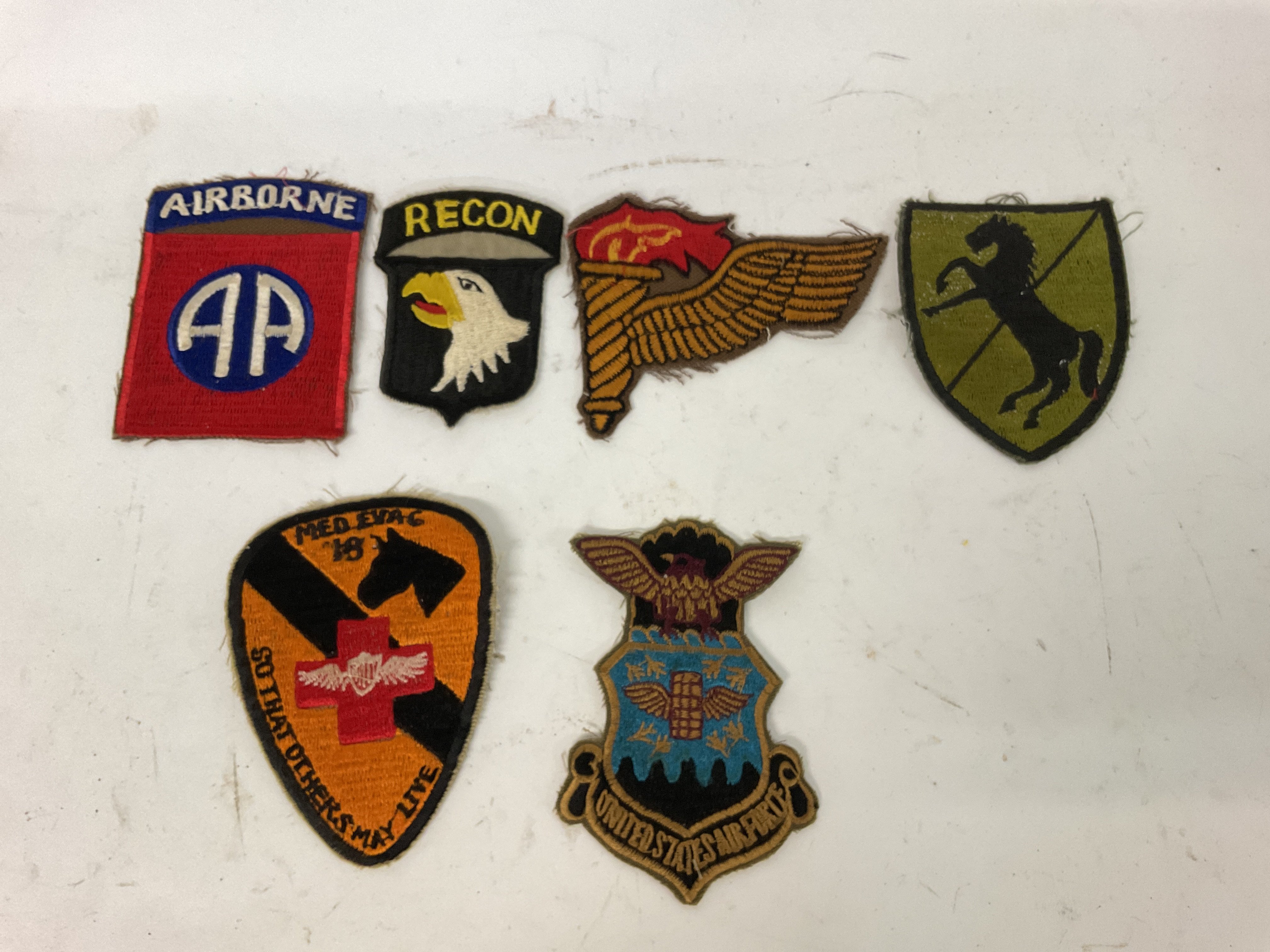 6 x Vietnam War Era "In Country" Made Patches.