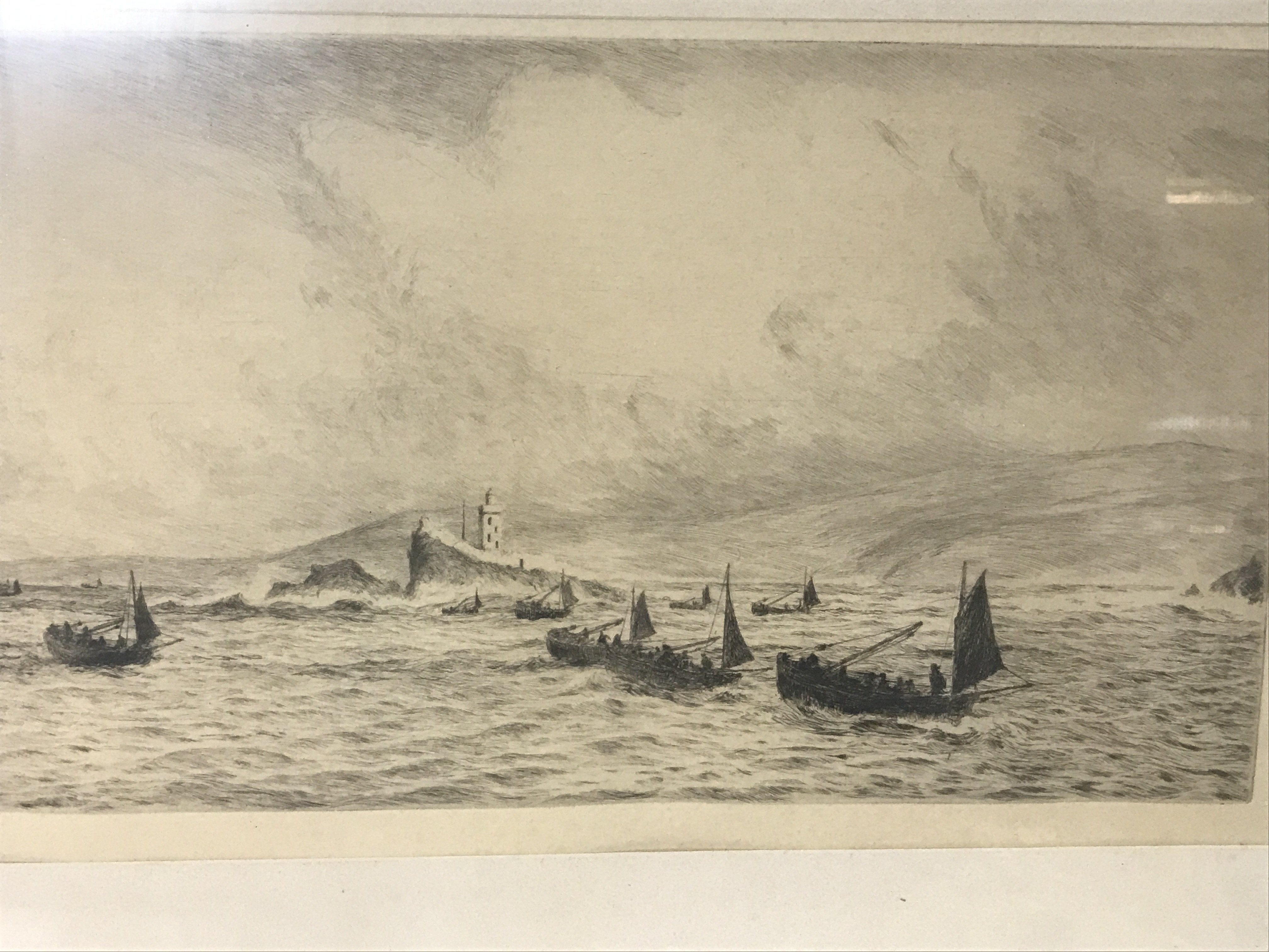 Two framed etchings by William Lionel Wyllie RA (1 - Image 7 of 7