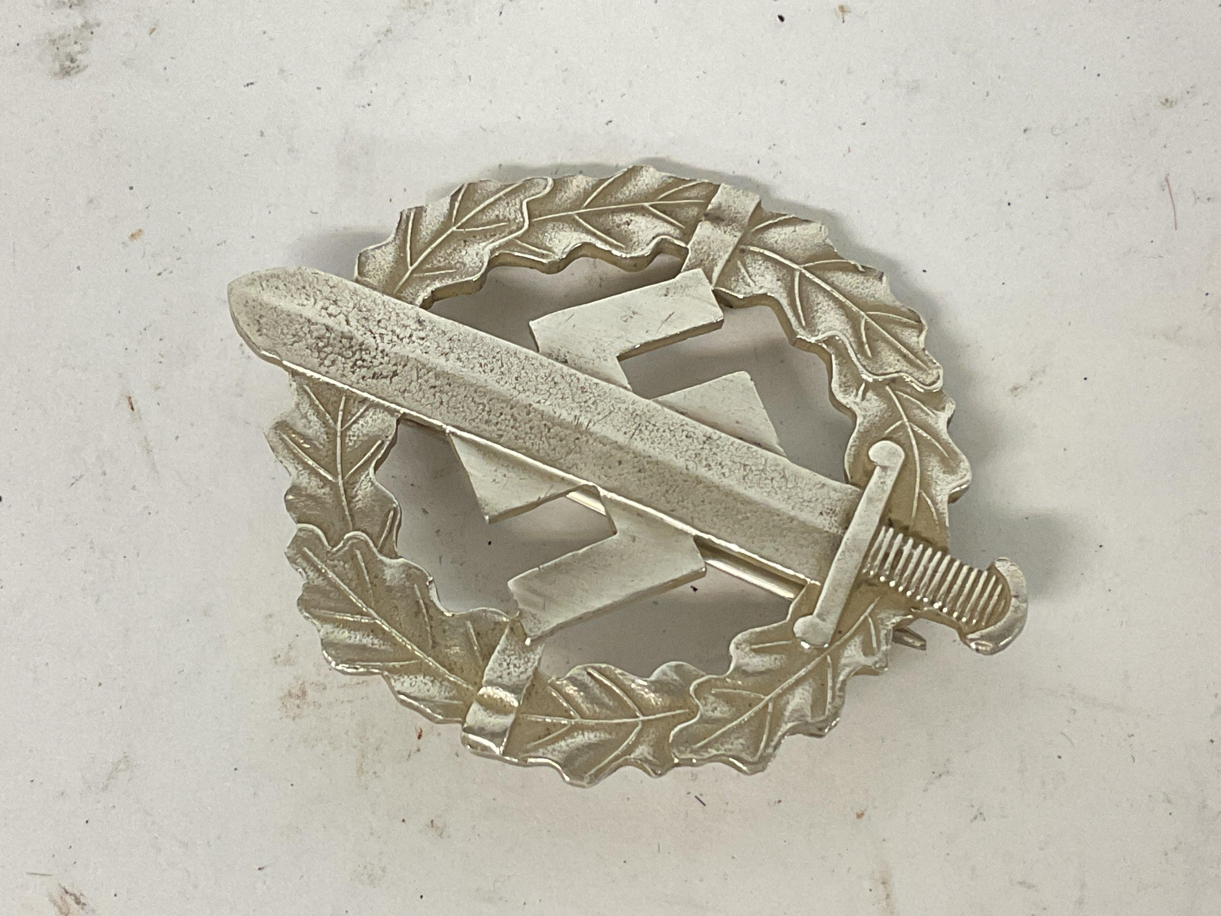 WW2 German Silver Grade SA Sports Badge.