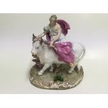 An early 19thC Meissen porcelain figure of a maide