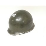 An American military II world war metal helmet no