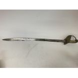 1827 Naval pipe backed sword decorated with crown