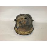 WW1 German M16 Stahlhelm found on the Somme. With
