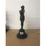 Art Deco bronze figure In the form of a maiden. Ap