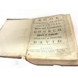 An antique early 18th century bible printed by Joh