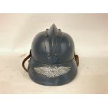 WW2 German 1930's Firemans Helmet. Used as an air