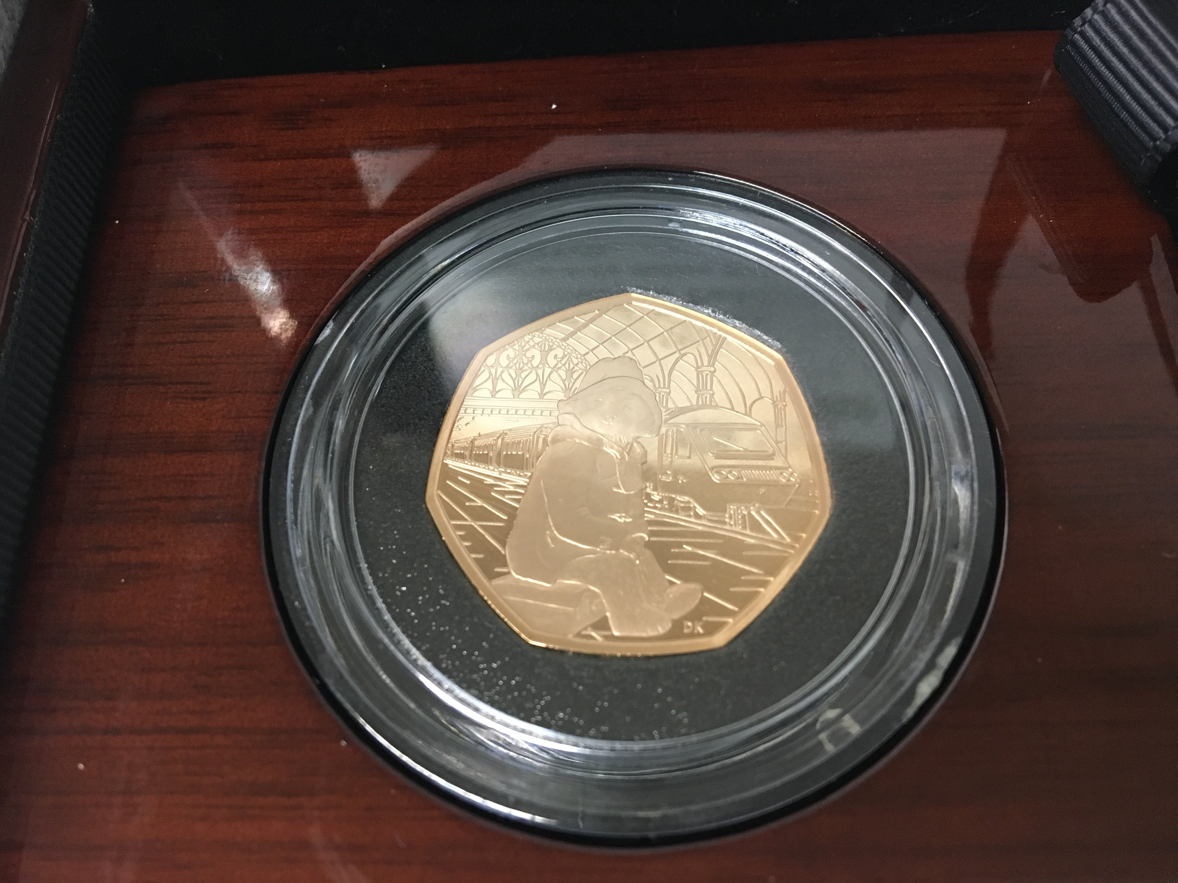 A 50 p gold proof 2018 gold proof coin Paddington