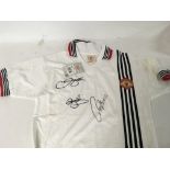 Manchester United Signed 1975/76 White away shirt