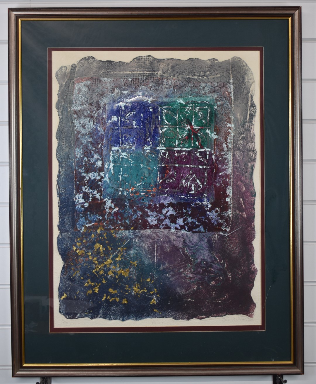 Signed limited edition abstract print Axiom, (19/250), indistinctly signed lower right, 67 x 50cm, - Image 2 of 6