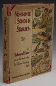 Edward Lear Nonsense Songs and Stories with Additional Songs and Introduction by Sir E. Strachey