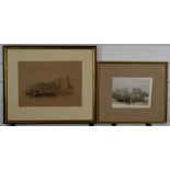 Two David Roberts prints of Egyptian scenes, largest 23 x 33cm