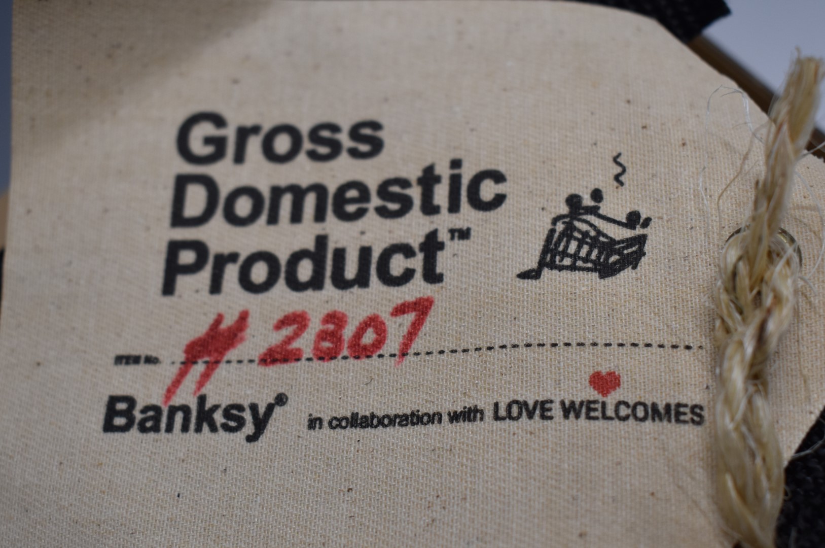 Banksy Welcome doormat, in original Love Welcomes box with Gross Domestic Product label, produced in - Image 3 of 3