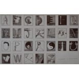 Anthony Earnshaw signed limited edition (1/30) print  'Secret Alphabet no. 5', signed and dated