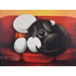 Doug Hyde signed limited edition (88/150) print 'A Great Night In', 70 x 90cm