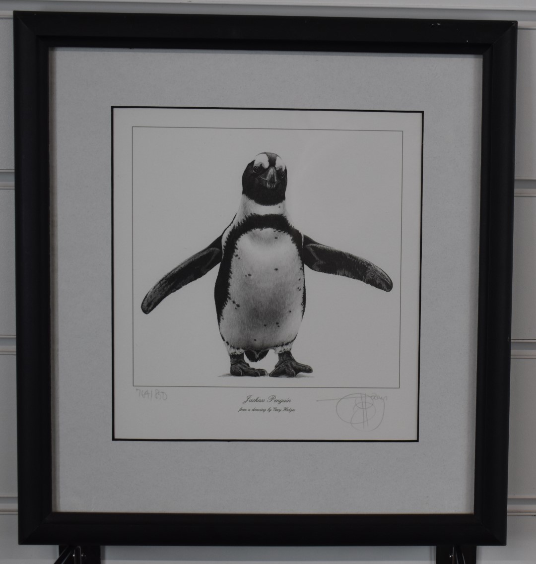 Gary Hodges (b1954), signed limited edition prints, Jackass Penguin (764/850) and Jackass Penguin - Image 7 of 9