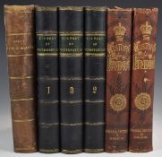 James Grant Cassell’s Illustrated History of India (c.1880s) in 2 volumes bound in gilt & black