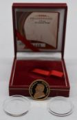 South Africa 2006 proof gold ¼ Krugerrand, in box with certificate