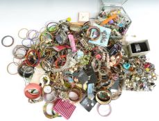 A collection of costume jewellery including bangles, bracelets, etc