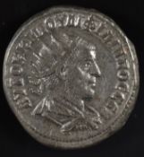 Roman Provincial coinage Philip I AD244-249 silver Tetradrachm, Syria Antiochia, obv. AVTOK K M