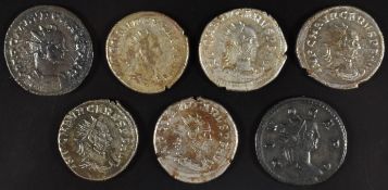 Roman Imperial coinage The Illyrian Emperors AD270-285 Carus seven Antoninianus coins comprising